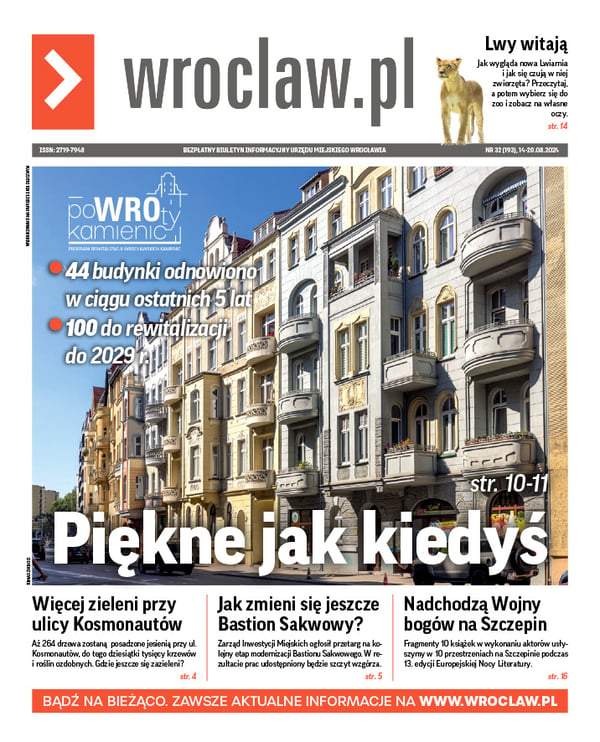 Zdjecie okładki biuletynu - Wyremontowana pierzeja kamienic przy ul. Wyszyńskiego