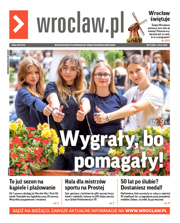 Zdjecie okładki biuletynu - Cztery laureatki konkursu Zwolnieni z Teorii na wrocławskim rynku 
