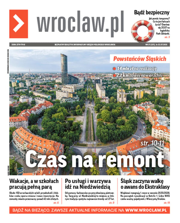 Zdjecie okładki biuletynu - Rondo na ul. Powstańców Śląskich - widok z lotu ptaka