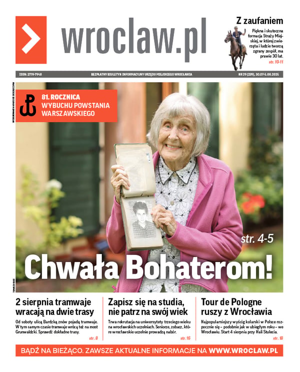Zdjecie okładki biuletynu - Maria Urbaniec-Downarowicz, wrocławianka od 1950 r., uczestniczka Powstania Warszawskiego