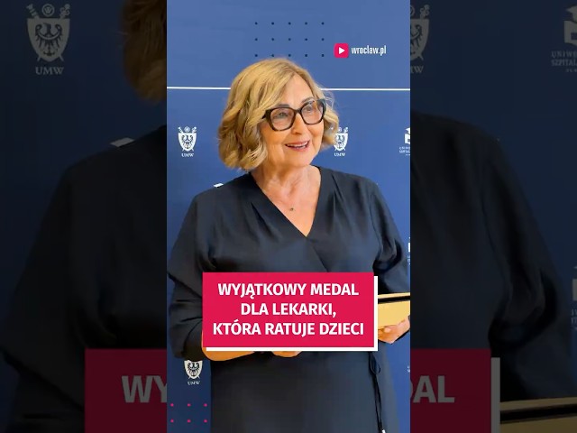 Wideo - Wyjątkowy medal dla wyjątkowej lekarki #wroclaw