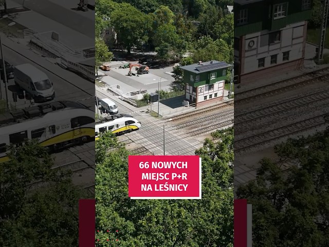 Wideo - 66 nowych miejsc parkingowych przy dworcu w Leśnicy! #wroclaw