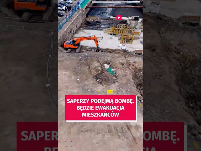 Wideo - Bomba lotnicza przy ul. KOlejowej. Będzie ewakuacja mieszkańców! #wroclaw