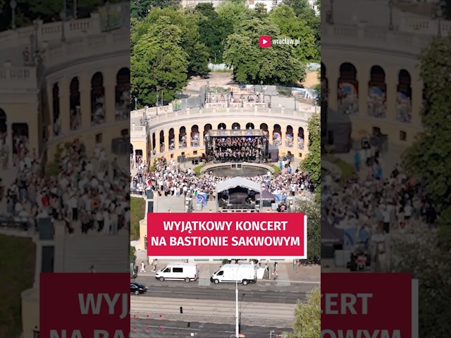 Wideo - "Uptown Funk" i nie tylko w wykonaniu orkiestry. Wyjątkowy koncert na Bastionie Sakwowym #wroclaw