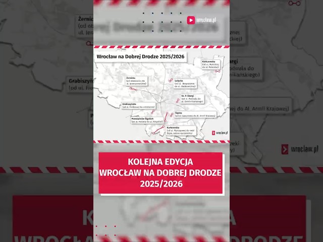 Wideo - Nawierzchnie kolejnych dróg do wymiany! Sprawdź listę #wroclaw