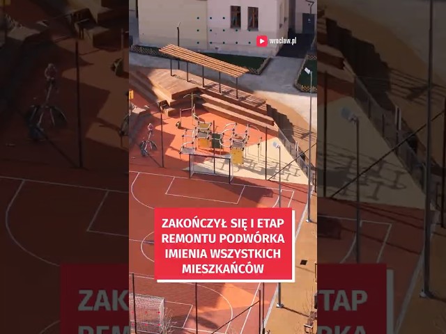Wideo - Ale zmiana! Tak teraz wygląda podwórko imienia Wszystkich Mieszkańców  #wroclaw