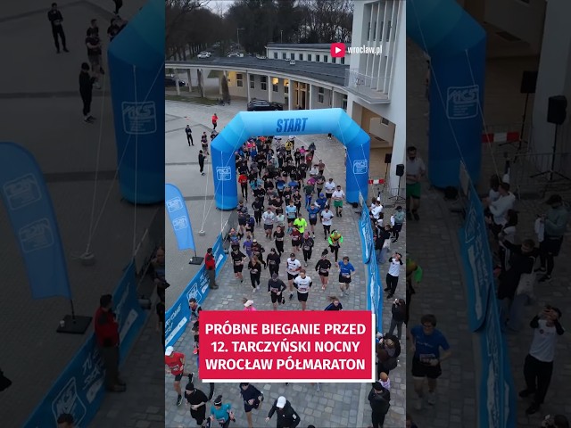 Wideo - Nocne bieganie przez 12. Tarczyński Nocny Wrocław Półmaraton. Biegacze zachwyceni taką próbą