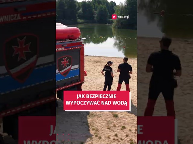 Wideo - Policja ze Służbą Wodną patroluje kąpieliska #wroclaw #lato