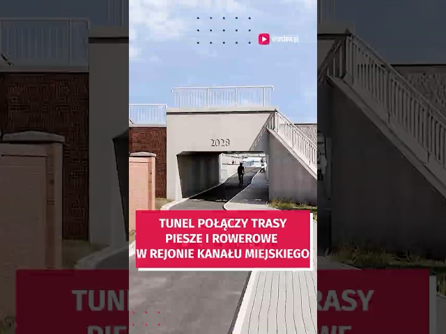Wideo - Zobacz, jak będzie wyglądał tunel, który połączy ścieżki wzdłuż Kanału Miejskiego #wroclaw