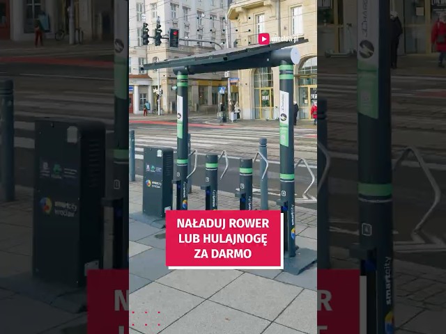 Wideo - Naładuj za darmo swój rower lub hulajnogę elektryczną #wroclaw