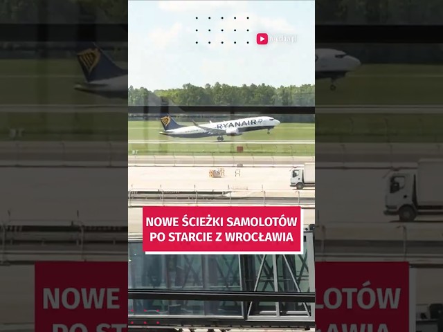 Wideo - Nowe ścieżki startów samolotów z Wrocławia. Mają omijać najbardziej zabudowane tereny #wroclaw