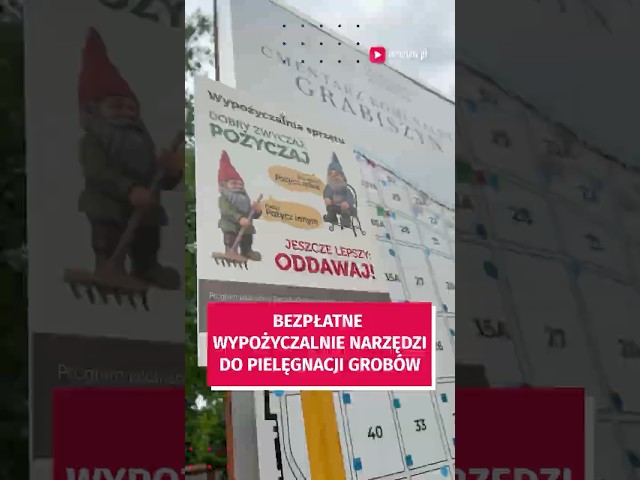Wideo - Zmiotka, grabki, łopatka - teraz na wrocławskich cmentarzach wypożyczysz je za darmo #wroclaw