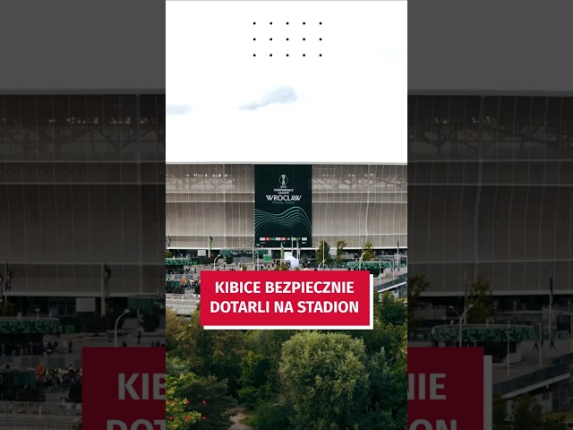 Wideo - Finał Ligi Konferencji: kibice bezpiecznie dotarli na stadion #wroclaw #uefa #mpkwroclaw