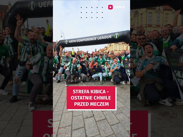 Wideo - Strefa kibica w Rynku - ostatnie momenty przed meczem #wroclaw #uefa