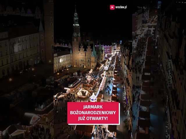 Wideo - Jarmark Bożonarodzeniowy już otwarty! Tak wygląda w tym roku  #wroclaw