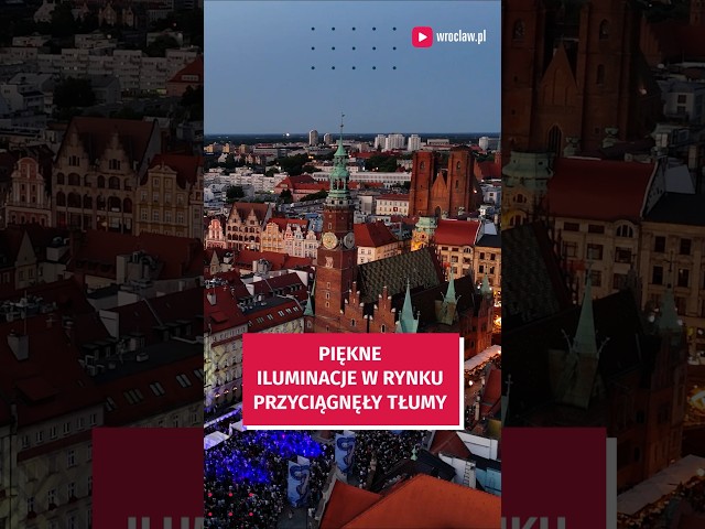 Wideo - W takich barwach Ratusza jeszcze nie widzieliście. Święto Wroclawia z pokazem mappingu #wroclaw