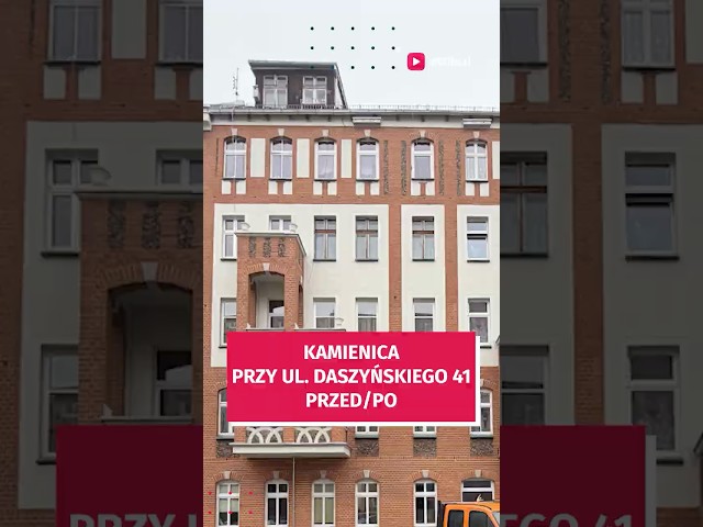 Wideo - Tak kapitalny remont zmienił kamienicę przy ul. Daszyńskiego 41 (PRZED/PO)  #wroclaw