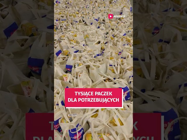 Wideo - Tysiące paczek trafi do potrzebujących. Już są spakowane! #wroclaw