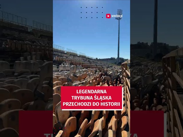 Wideo - Legendarna trybuna przy Oporowskiej przechodzi do historii #wroclaw #slaskwroclaw