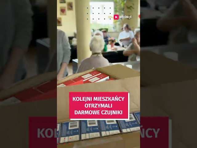 Wideo - Kolejni mieszkańcy dostali czujniki dymu! Bezpieczny Wrocław #wroclaw