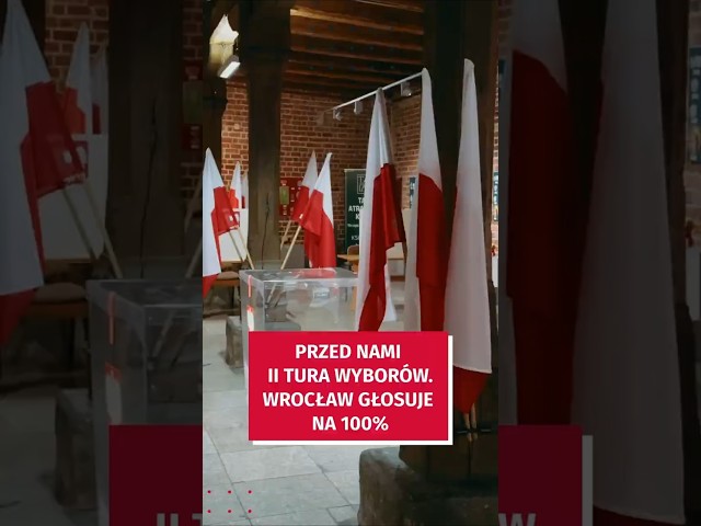 Wideo - W niedzielę II tura wyborów prezydenckich! Wrocław glosuje na 100% #wroclaw