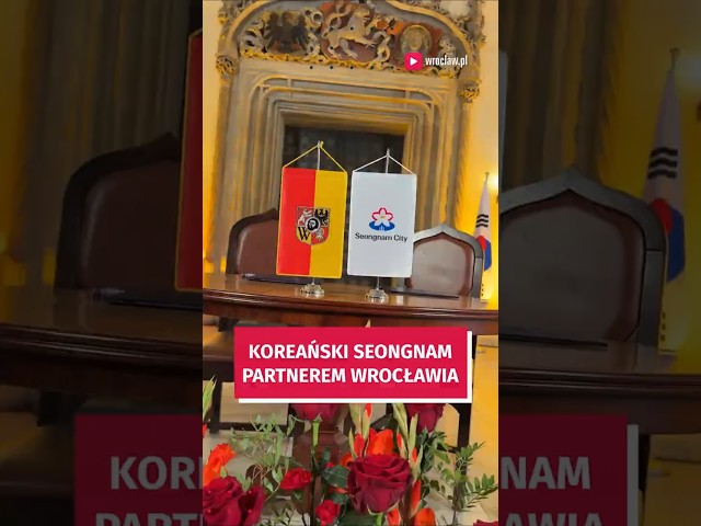 Wideo - Miasto z Korei Południowej nowym partnerem Wrocławia! #wroclaw #seongnamcity
