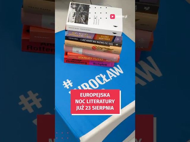 Wideo - Niebawem Europejska Noc Literatury. Znamy program  #wrocław