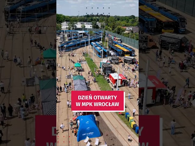 Wideo - Tłumy na Dniu Otwartym MPK! Święto miłośników komunikacji miejskiej #wroclaw