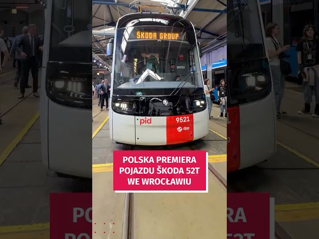 Wideo - Premiera Skody 52T odbyła się we Wrocławiu! Zobacz ten wyjątkowy tramwaj #wroclaw