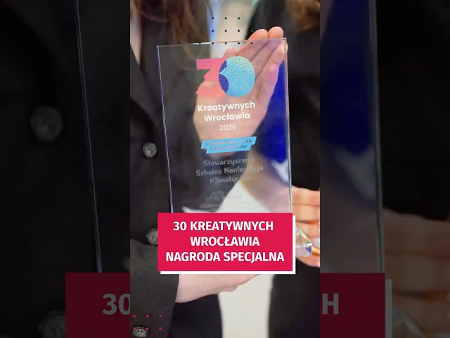 Wideo - Zobacz kto został 31 Kreatywnym Wrocławia. Nagroda specjalna MPWiK wręczona! #wroclaw