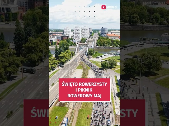 Wideo - Rowerzyści opanowali Wrocław! Wręczono też nagrody uczestnikom kampanii Rowerowy Maj #wroclaw