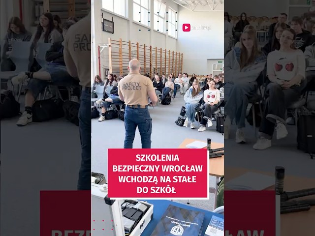 Wideo - Bezpieczny Wrocław. Zobacz, jak się szkolą uczniowie. Jest ostro! #wroclaw