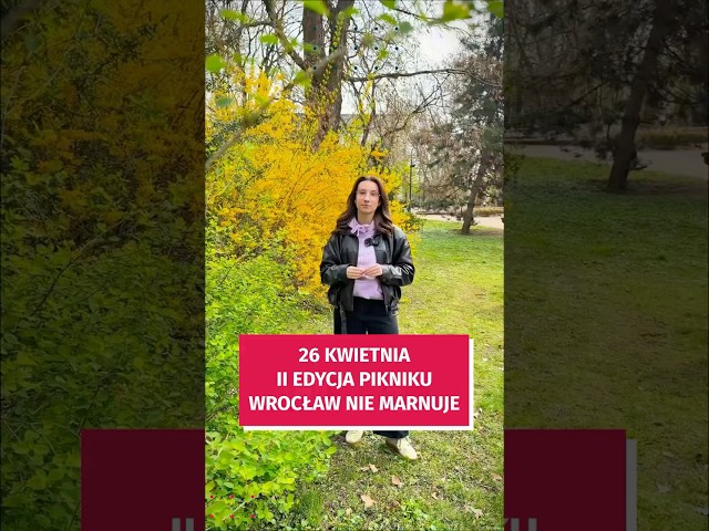 Wideo - Zapraszamy na piknik do Parku Staromiejskiego - 26 kwietnia #wroclaw
