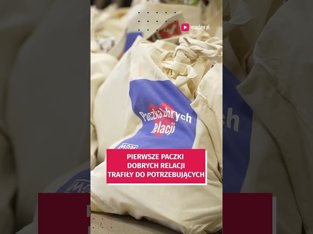 Wideo - Pierwsze paczki dobrych relacji trafiły do potrzebujących #wroclaw