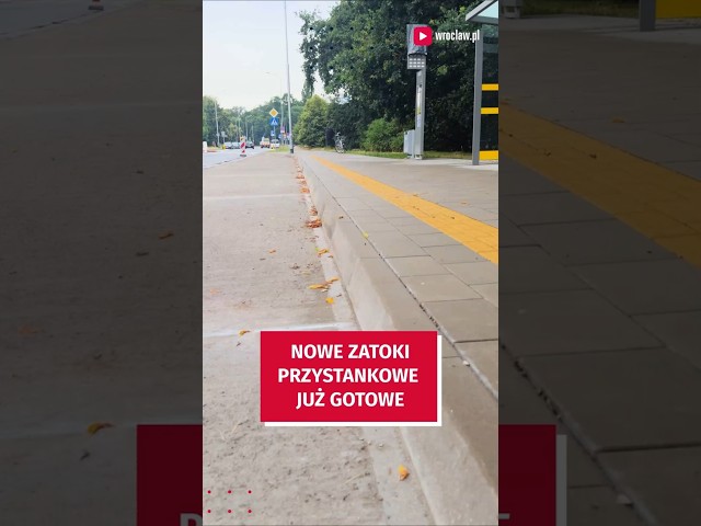 Wideo - Nowe zatoki przystankowe na Kozanowie już gotowe #wroclaw