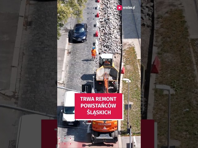 Wideo - Na Powstańców Śląskich trwa remont. Zobaczcie z nami na budowę!  #wroclaw #inwestycje