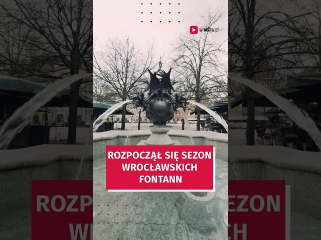 Wideo - Wrocławskie fontanny znowu działają. Wróciły po zimowej przerwie  #wroclaw