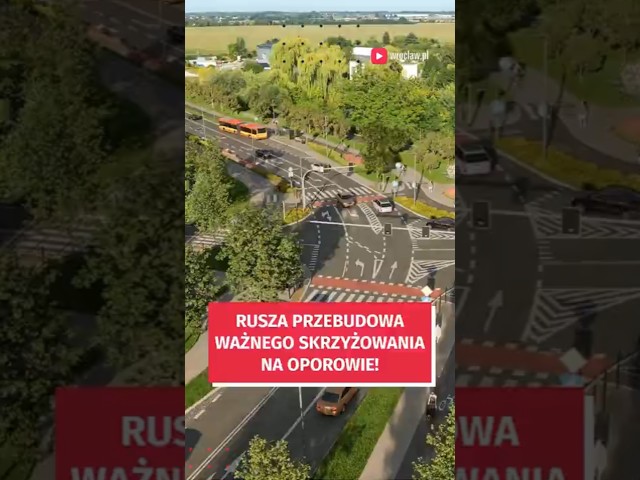 Wideo - Ważne skrzyżowanie na Oporowie idzie do remontu! #wroclaw