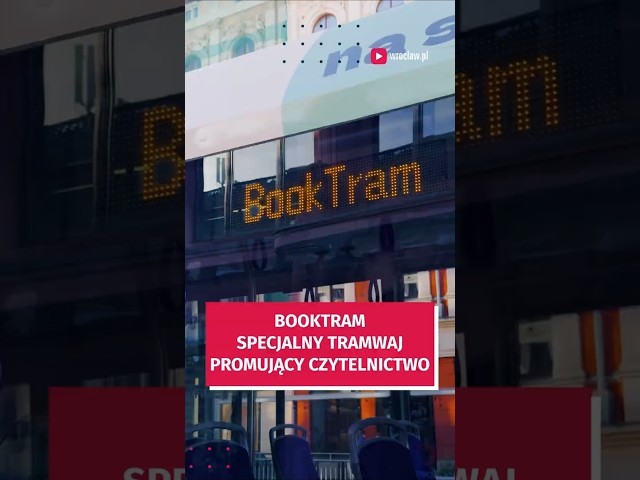 Wideo - Wyjątkowy tramwaj wyjechał na ulice Wrocławia. Będzie promował czytelnictwo!  #wroclaw