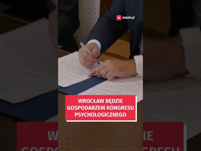Wideo - W przyszłym roku Wrocław będzie gospodarzem ważnego kongresu #wroclaw #psychologia