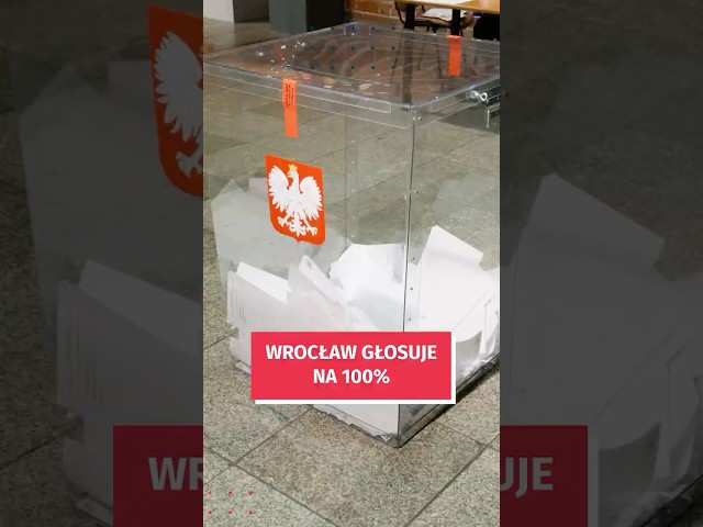 Wideo - Wrocławianie głosują na 100%! #wroclaw #wybory2025