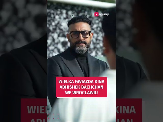 Wideo - Abhishek Bachchan, hinduska gwiazda kina we Wrocławiu  #wroclaw