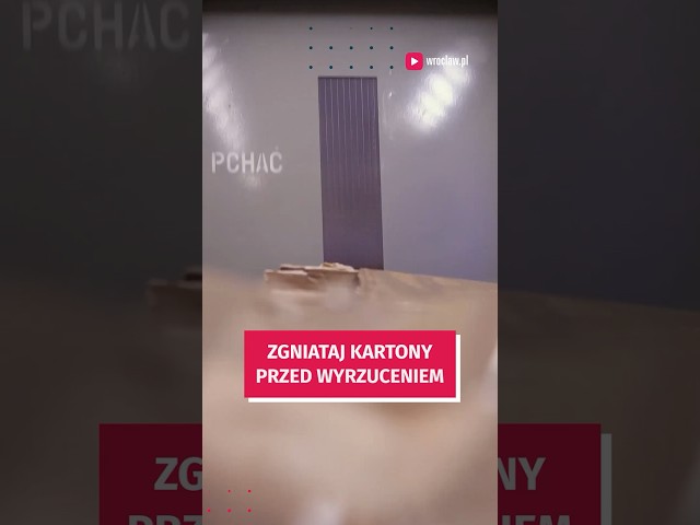 Wideo - Zgniataj śmieci przed wyrzuceniem! #wroclaw