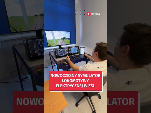 Wideo - Uczą się prowadzić pociągi na symulatorze! #wroclaw