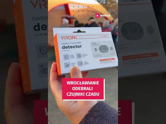 Wideo - 700 czujek czadu trafiło do domów wrocławian #wroclaw #bezpiecznywroclaw