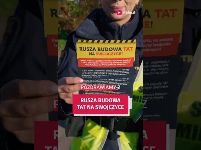 Wideo - Tramwaj na Swojczyce. Startuje budowa! Sprawdźcie objazdy. #wroclaw #inwestycje