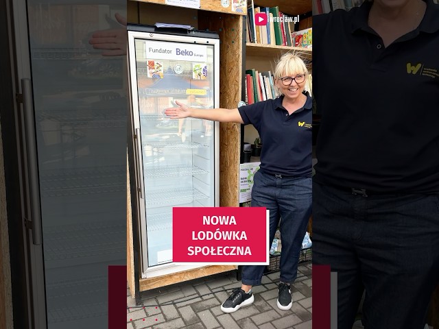 Wideo - Nowa lodówka społeczna stanęła przy Pasażu Zielińskiego #wroclaw