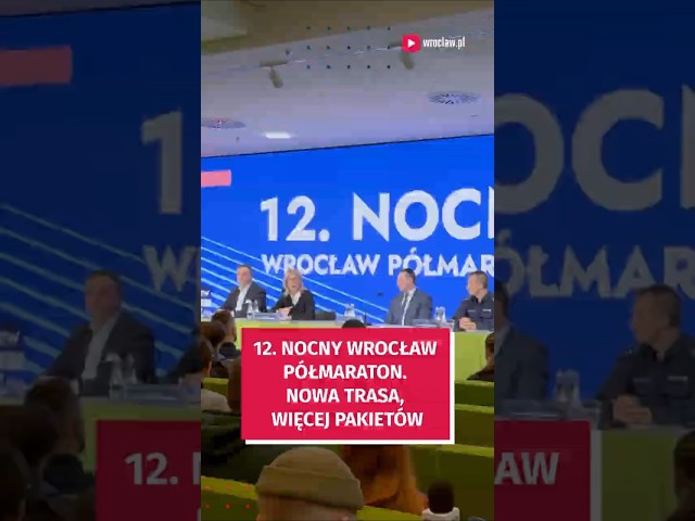 Wideo - 12. Nocny Wrocław Półmaraton. Inna trasa i więcej pakietów startowych! #wroclaw #bieganie