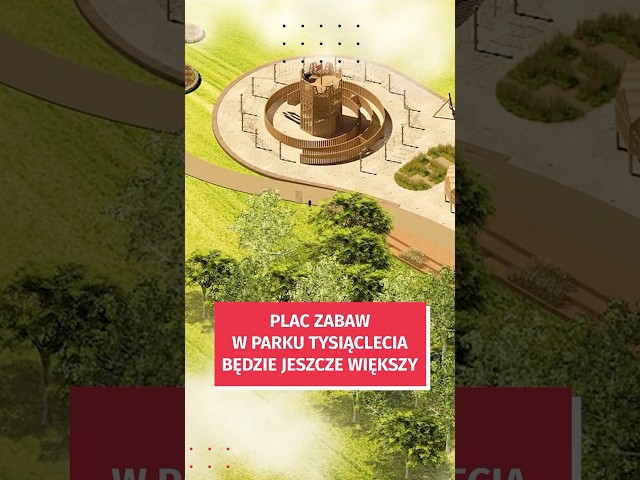 Wideo - Plac zabaw w Parku Tysiąclecia będzie jeszcze większy! Zobacz co tam powstanie #wroclaw