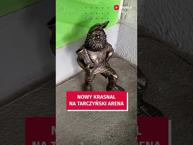 Wideo - Nowy krasnal - UEFEK stanął przy Tarczyński Arenie #wroclaw